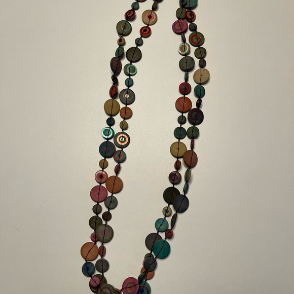 Colorful Disc Necklace - Picture 1 of 5